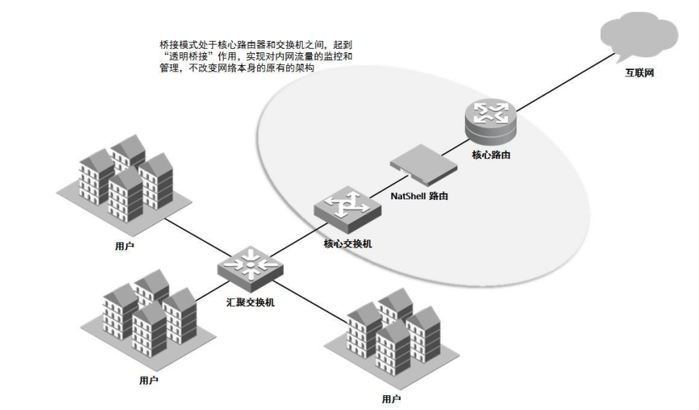 NE-80多功能网关桥接模式部署拓扑