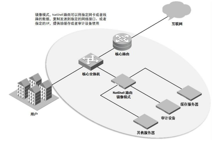 NE-80多功能网关镜像模式部署拓扑